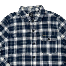 Load image into Gallery viewer, VOLCOM Classic Skater Plaid Check Long Sleeve Flannel Cotton Shirt
