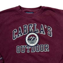 Load image into Gallery viewer, Vintage Jansport CABELA&#39;S OUTDOOR Logo Spellout Graphic Crewneck Sweatshirt
