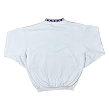 Load image into Gallery viewer, Vintage Whistler Embroidered Spellout Patterned Collar White Crewneck Sweatshirt
