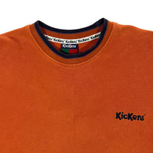 Load image into Gallery viewer, Vintage KICKERS Classic Embroidered Mini Logo Orange Crewneck Sweatshirt
