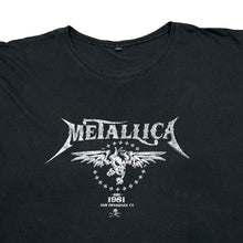 Load image into Gallery viewer, METALLICA Classic Logo Spellout Graphic Thrash Heavy Metal Band Rolled Sleeve T-Shirt
