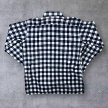 Load image into Gallery viewer, Vintage Friendship Black White Plaid Check Long Sleeve Cotton Flannel Shirt
