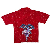 Load image into Gallery viewer, Early 00&#39;s Lang Li Gothic Y2K Anime Manga Dragon Graphic Short Sleeve Shirt
