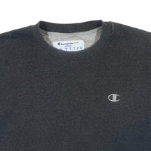 Load image into Gallery viewer, Champion Eco Classic Embroidered Mini Logo Grey Crewneck Sweatshirt
