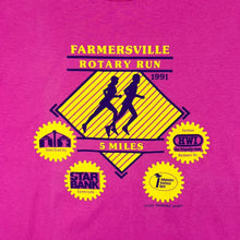 Load image into Gallery viewer, Vintage Hanes (1991) FARMERSVILLE ROTARY RUN Souvenir Graphic Single Stitch T-Shirt
