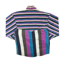 Load image into Gallery viewer, Vintage Western Signatures by Ed West Cowboy Striped Long Sleeve Cotton Button-Up Shirt
