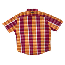 Load image into Gallery viewer, Early 00&#39;s Tommy Hilfiger Tommy Jeans Red Orange Check Short Sleeve Cotton Shirt
