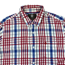 Load image into Gallery viewer, TIMBERLAND Classic Plaid Check Pocket Logo Long Sleeve Cotton Shirt
