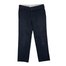 Load image into Gallery viewer, DICKIES &quot;Slim Straight&quot; Classic Black Skater Workwear Trousers
