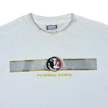 Load image into Gallery viewer, Early 00&#39;s Foot Locker FLORIDA STATE SEMINOLES Embroidered College Logo White T-Shirt
