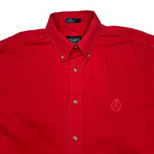 Load image into Gallery viewer, Vintage 90’s CHAPS RALPH LAUREN Embroidered Crest Logo Button-Up Cotton Shirt
