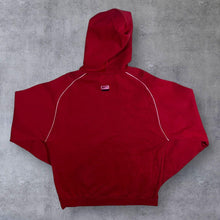 Load image into Gallery viewer, Early 00&#39;s Nike Athletic Embroidred Logo Spellout Red Pullover Hoodie
