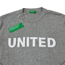 Load image into Gallery viewer, UNITED COLORS OF BENETTON Big Spellout Knit Crewneck Sweater Jumper
