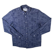 Load image into Gallery viewer, Carhartt WIP &quot;Regular&quot; Blue Patterned Long Sleeve Cotton Button-Up Shirt
