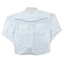 Load image into Gallery viewer, Vintage Cowboy Western Embroidered Eagle White Pearl Snap Popper Long Sleeve Shirt
