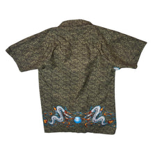 Load image into Gallery viewer, Early 00&#39;s Surfing Kids Gothic Y2K Dragon Graphic Short Sleeve Polyester Shirt

