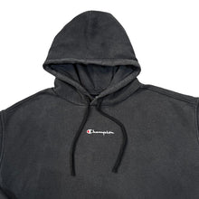 Load image into Gallery viewer, CHAMPION Classic Embroidered Mini Centre Logo Black Pullover Hoodie
