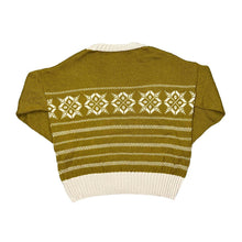 Load image into Gallery viewer, Vintage 90&#39;s Abstract Patterned Knit Crewneck Sweater Jumper
