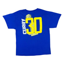 Load image into Gallery viewer, Majestic NBA GOLDEN STATE WARRIORS &quot;Steph Curry&quot; Basketball Graphic Blue T-Shirt
