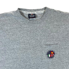 Load image into Gallery viewer, Vintage PRINCESS CRUISES WORLDWIDE Embroidered Souvenir Pocket Logo Grey T-Shirt
