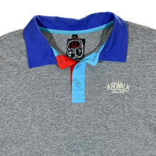 Load image into Gallery viewer, Early 00&#39;s AIRWALK Mini Logo Colour Block Skater Short Sleeve Polo Shirt

