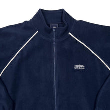 Load image into Gallery viewer, Early 00&#39;s UMBRO Embroidered Mini Logo Zip Fleece Sweatshirt
