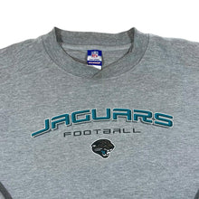Load image into Gallery viewer, Early 00&#39;s Reebok NFL Jacksonville Jaguars Football Spellout Graphic Grey Sweatshirt
