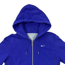 Load image into Gallery viewer, NIKE Athletic Dept. Classic Embroidered Mini Swoosh Logo Blue Zip Hoodie
