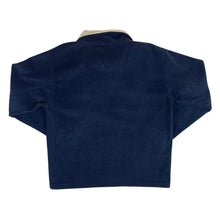 Load image into Gallery viewer, Vintage JEANIOUS Classic Navy Blue Beige Basic 1/4 Zip Fleece Sweatshirt
