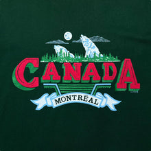 Load image into Gallery viewer, Vintage 90&#39;s CANADA &quot;Montreal&quot; Nature Souvenir Spellout Graphic Single Stitch T-Shirt
