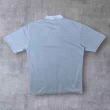 Load image into Gallery viewer, Vintage Kuanli RJ Embroidered Dragon Hippy Grey Cotton Toggle Short Sleeve Shirt
