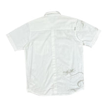 Load image into Gallery viewer, Early 00&#39;s QUIKSILVER Floral Surfer Graphic Short Sleeve Shirt

