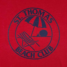 Load image into Gallery viewer, Vintage 90&#39;s Hanes ST. THOMAS BEACH CLUB Souvenir Graphic Single Stitch T-Shirt
