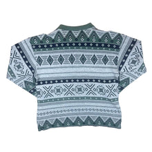 Load image into Gallery viewer, Vintage 90&#39;s JACQUES By Schiesser Aztec Patterned 1/4 Zip Long Sleeve Polo Shirt
