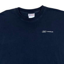 Load image into Gallery viewer, Early 00&#39;s REEBOK Classic Embroidered Mini Logo Dark Navy Blue T-Shirt
