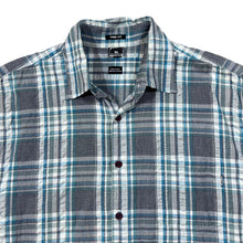 Load image into Gallery viewer, OAKLEY &quot;True Fit&quot; Surfer Skater Plaid Check Short Sleeve Cotton Shirt
