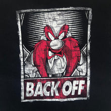 Load image into Gallery viewer, Looney Tunes Fifth Sun YOSEMITE SAM &quot;Back Off&quot; Character Spellout Graphic T-Shirt
