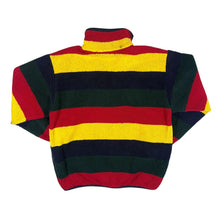 Load image into Gallery viewer, Vintage 90&#39;s JEAN PAUL Bold Multi Colour Block Striped 1/4 Zip Pullover Fleece Sweatshirt
