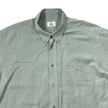 Load image into Gallery viewer, Vintage 90&#39;s LACOSTE Classic Mini Pocket Logo Green Short Sleeve Button-Up Shirt
