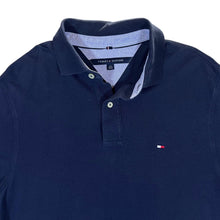 Load image into Gallery viewer, TOMMY HILFIGER Classic Embroidered Mini Logo Navy Blue Short Sleeve Polo Shirt
