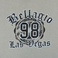Load image into Gallery viewer, Early 00&#39;s BELLAGIO LAS VEGAS Souvenir Spellout Graphic Cream Short Sleeve T-Shirt

