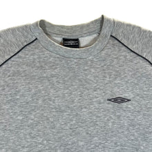 Load image into Gallery viewer, Early 00&#39;s UMBRO Classic Mini Logo Grey Crewneck Sweatshirt
