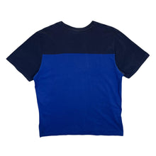 Load image into Gallery viewer, NIKE AIR Embroidered Big Logo Spellout Colour Block Blue T-Shirt
