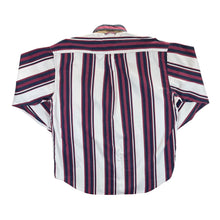 Load image into Gallery viewer, Vintage TOMMY HILFIGER Red Blue White Multi Striped Long Sleeve Button-Up Shirt
