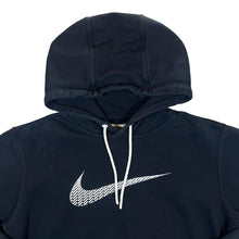 Load image into Gallery viewer, NIKE Embroidered Big Swoosh Logo Black Pullover Hoodie
