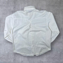 Load image into Gallery viewer, Vintage John Baner Cowboy Western Black Panel White Cotton Long Sleeve Popper Shirt
