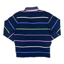 Load image into Gallery viewer, GANT Classic Mini Logo Multi Colour Striped Long Sleeve Rugby Polo Shirt
