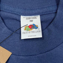 Load image into Gallery viewer, Vintage 90’s Fruit Of The Loom “Classic T-Shirt” Mini Logo Blue Single Stitch T-Shirt
