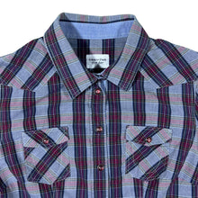 Load image into Gallery viewer, Eden Park For Her Western Style Multi Check Popper Cotton Long Sleeve Shirt
