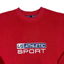 Load image into Gallery viewer, Early 00&#39;s US ATHLETIC SPORT Embroidered Logo Spellout Crewneck Sweatshirt
